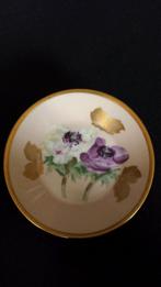 Luxe Bonbon Bordje ANNEMONEN / Petit Four bordje / Theetip, Ophalen of Verzenden, Zo goed als nieuw, Porselein, Bord of Schaal