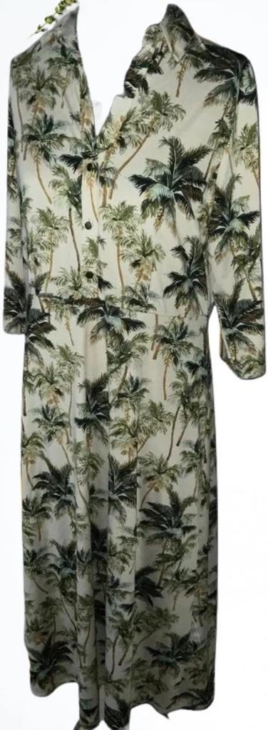 Jurk K-Design xl, Kleding | Dames, Jurken, Zo goed als nieuw, Maat 46/48 (XL) of groter, Blauw, Onder de knie, Verzenden