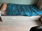 Ikea uitschuifbed brimnes, Huis en Inrichting, Slaapkamer | Bedden, 90 cm, Eenpersoons, Wit, Ophalen of Verzenden