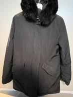 Woolrich Zwarte Arctic Parka met Bontkraag. - Maat M, Ophalen of Verzenden, Zo goed als nieuw, Maat 38/40 (M), Zwart