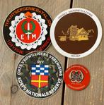 4 militaire stickers, Nationale reserve e.a., Ophalen of Verzenden, Landmacht, Nederland, Embleem of Badge