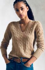 RALPH LAUREN KABELTRUI KATOEN, BEIGE, S (NEW €220) 💖💖💖, Kleding | Dames, Truien en Vesten, Beige, Ophalen of Verzenden, Zo goed als nieuw