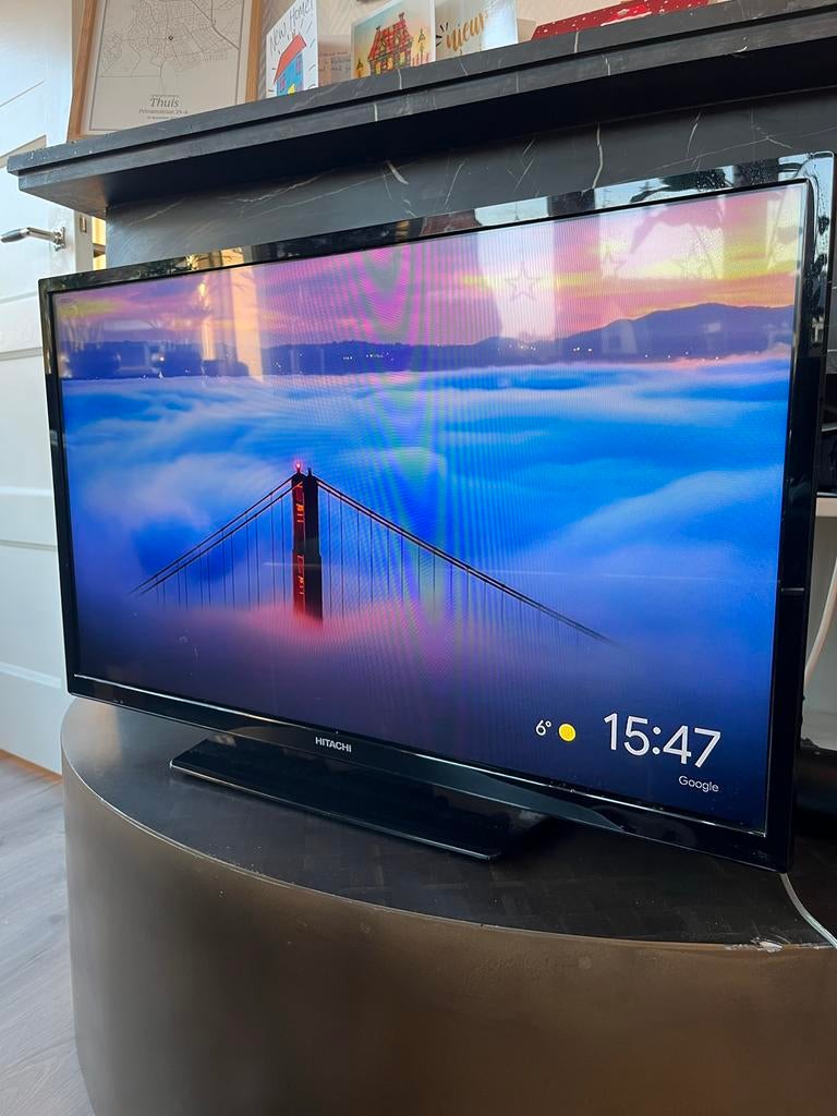 Hitachi TV met Chromecast - Goed Werkend!, Audio, Tv en Foto, Televisies, Ophalen, 50 Hz, 80 tot 100 cm, Smart TV