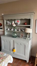 Brocante  servieskast half open eikenhout, Ophalen, 100 tot 150 cm, 200 cm of meer, Eikenhout