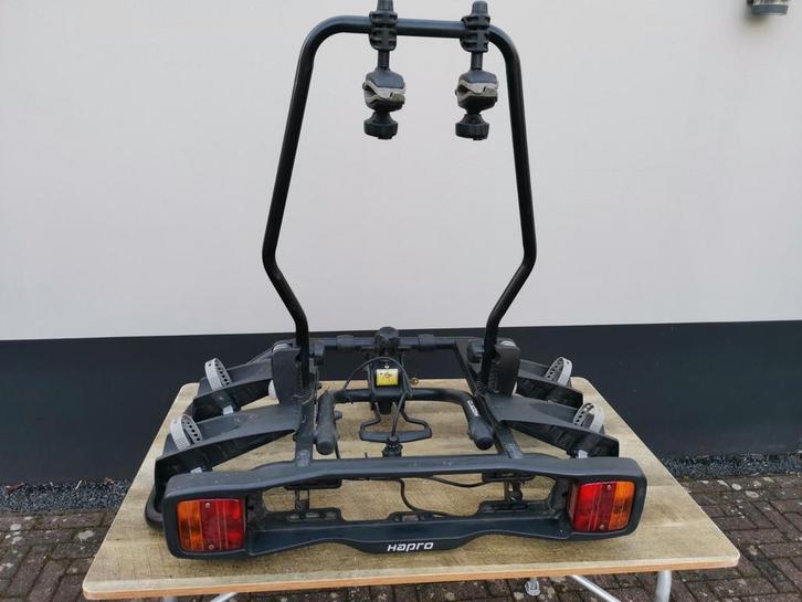 Hapro Atlas Fietsendrager voor op trekhaak., Auto diversen, Fietsendragers, Gebruikt, Trekhaakdrager, 2 fietsen, Brede banden