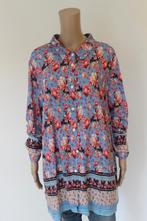 Ulla Popken gebloemde lange blouse maat 50/52, Blauw, ., Blouse of Tuniek, Ulla Popken
