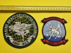 US Marines Patches HMH 463, HMM 163  squadrons “Pegasus”, Verzamelen, Ophalen of Verzenden, Marine, Amerika, Embleem of Badge