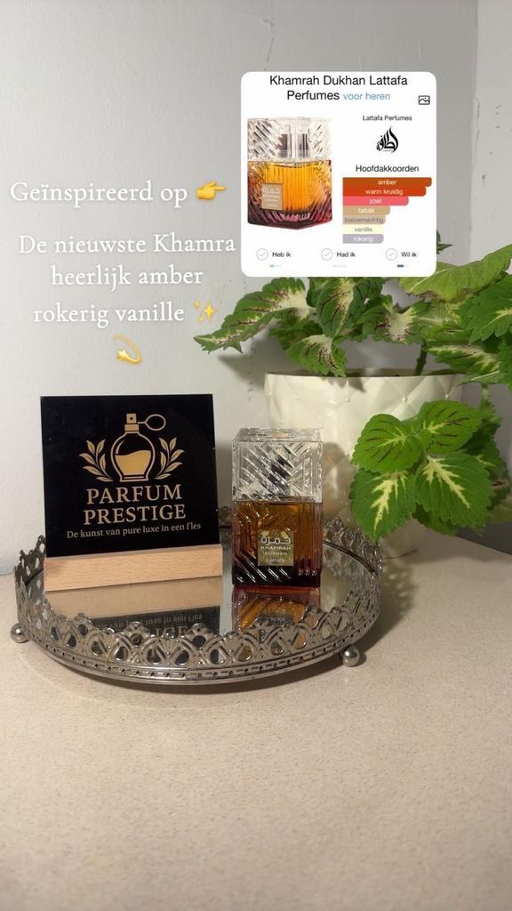 De lattafa khamra dukhan, Sieraden, Tassen en Uiterlijk, Uiterlijk | Parfum, Zo goed als nieuw, Ophalen of Verzenden