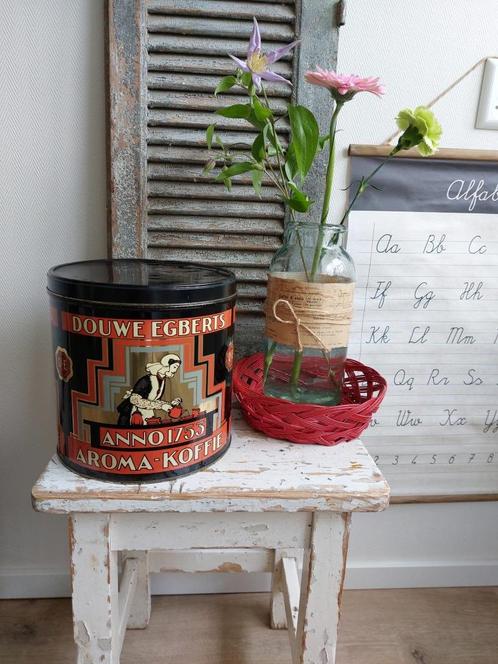 Stoer koffieblik van Douwe Egberts, Antiek en Kunst, Antiek | Overige Antiek, Ophalen of Verzenden