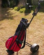 Prima golftas (Memphis) en een prima golftrolley goede staat, Sport en Fitness, Golf, Ophalen, Gebruikt, Tas, Overige merken