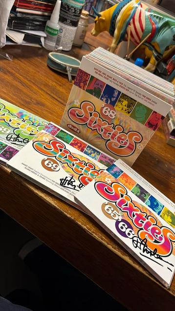 Sixties 10 cd 5 dvd set handtekening Robbie van Leeuwen beschikbaar voor biedingen