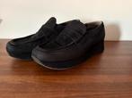 Stephane Kélian vintage loafer - zwart suède - maat 38, Kleding | Dames, Schoenen, Ophalen of Verzenden, Zo goed als nieuw, Zwart