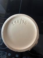 Vintage Bloempot met Bloemmotief, Tuin en Terras, Bloempotten, Gebruikt, Rond, Binnen, Ophalen of Verzenden