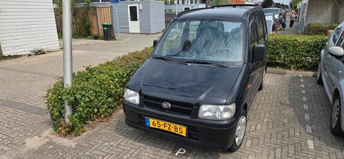 Daihatsu Move 1.0 2000 Zwart met nap (mankement), Auto's, Daihatsu, Particulier, Move, ABS, Airbags, Centrale vergrendeling, Dakrails