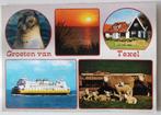Oude ansichtkaart groeten van Texel. De kaart komt uit 1988, Gelopen, Waddeneilanden, Ophalen, 1980 tot heden