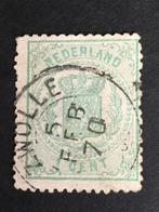 I1-15 Nederland 1870 NVPH 15 - gestempeld Zwolle, Ophalen of Verzenden, Na 1940, Gestempeld