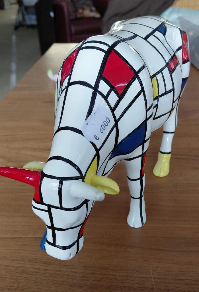 Cow Parade Mondriaan WD-021, Antiek en Kunst, Kunst | Designobjecten, Ophalen