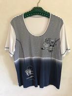 Leuk blauw-wit shirt maat 46, Blauw, Maat 46/48 (XL) of groter, Ophalen of Verzenden, Zo goed als nieuw
