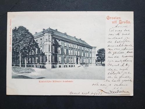 Ansichtkaart Breda Koninklijke Militaire Academie 1899 !!!, Verzamelen, Ansichtkaarten | Nederland, Gelopen, Noord-Brabant, Voor 1920