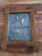 Tinnen bord ingelijst, Ophalen of Verzenden