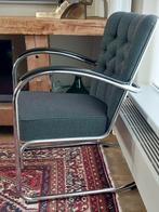 Prachtige Gispen 412 GE stoel fauteuil antraciet stof, Ophalen, Zo goed als nieuw, Stof