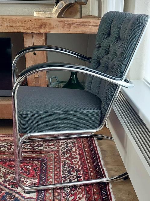 Prachtige Gispen 412 GE stoel fauteuil antraciet stof, Huis en Inrichting, Fauteuils, Zo goed als nieuw, Stof, Ophalen