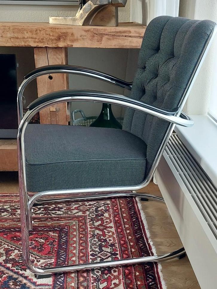 Prachtige Gispen 412 GE stoel fauteuil in nieuwstaat, Huis en Inrichting, Fauteuils, Zo goed als nieuw, Stof, Ophalen