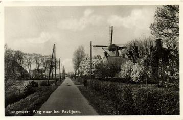 Langeveer - Weg naar het Paviljoen. - molen - 1947 gelopen beschikbaar voor biedingen