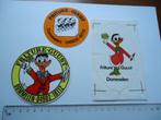 sticker oud Friture GUUST strip donald duck eend dommelen 3x, Verzamelen, Verzenden, Zo goed als nieuw, Bedrijf of Vereniging