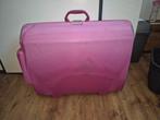 Roze American Tourister Koffer, Ophalen, Uitschuifbare handgreep, Gebruikt, 50 tot 60 cm