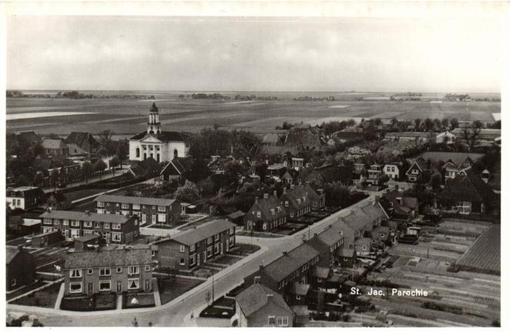 St. Jac. Parochie - vanuit de lucht - ongelopen, Verzamelen, Ansichtkaarten | Nederland, Ongelopen, Noord-Brabant, Voor 1920, Ophalen of Verzenden