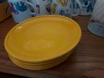 4 gebakbordjes huizen holland, Huis en Inrichting, Keuken | Servies, Keramiek, Ophalen of Verzenden, Zo goed als nieuw, Bord(en)