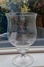 Grote glazen bokaal vaas glasop voet, is hoog H 32,5 B 20, Ophalen, Zo goed als nieuw, Glas, Minder dan 50 cm