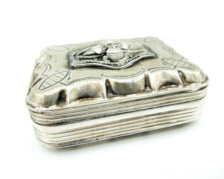 Zilveren pepermuntdoos, v/d Meulen, Joure, Antiek en Kunst, Antiek | Goud en Zilver, Zilver, Verzenden