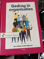 Gedrag in organisaties - Gert Alblas & Ella Wijsman, Ophalen of Verzenden, Zo goed als nieuw, Personeel en Organisatie