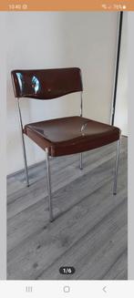 Fröscher mid century design stoel glossy, Ophalen, Gebruikt, Bruin, Retro vintage