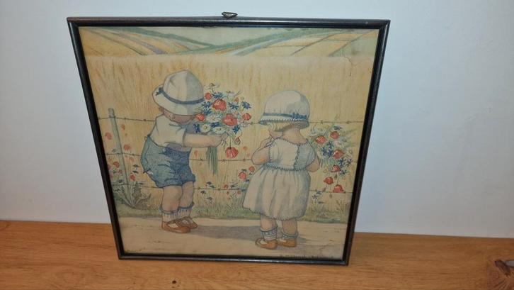 B. Midderigh-Bokhorst Ingelijste Prent, Antiek en Kunst, Kunst | Tekeningen en Foto's, Ophalen of Verzenden