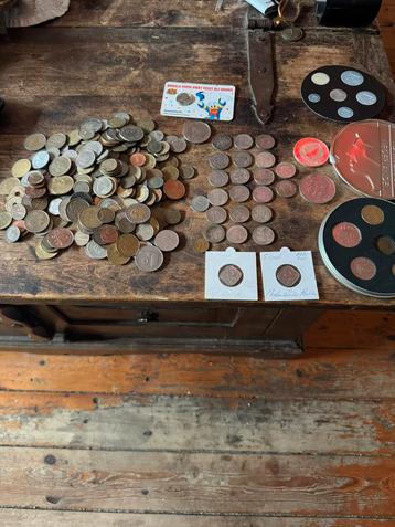 Verzameling oude munten oa 20 zilveren 1/2 gulden munten beschikbaar voor biedingen