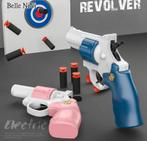 Nieuw setje speelgoed revolvers blauw en roze met pijlen, Ophalen of Verzenden, Nieuw