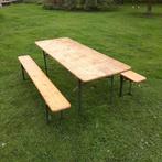 Picknicktafel set/Biertafel set, Ophalen, Gebruikt, Inklapbaar, Rechthoekig