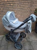 Baby Merc kinderwagen wit grijs leer, Kinderen en Baby's, Kinderwagens en Combinaties, Ophalen, Overige merken, Verstelbare duwstang