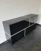 ACTIE Zwevend design dressoir met kleppen Zwart / Wit NIEUW, Huis en Inrichting, Kasten | Dressoirs, Metaal, Met klep(pen), 150 tot 200 cm