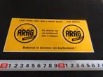 sticker ARAG 1994 / 95, Ophalen, Zo goed als nieuw
