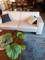 hele nette banken 2 en 3 zit van crèmekleurig ski, Huis en Inrichting, Banken | Bankstellen, Ophalen, Overige materialen, Gebruikt