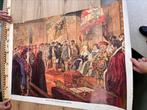 Geschiedenis schoolplaten/posters, €2,50 per stuk, Antiek en Kunst, Kunst | Schilderijen | Abstract, Ophalen of Verzenden