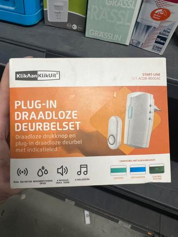 Klik aan klik uit draadloze deurbelset beschikbaar voor biedingen
