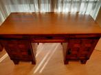 Antiek Eiken Bureau & Kast met Glas in Lood, Antiek en Kunst, Antiek | Meubels | Kasten, Ophalen