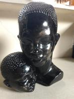Vintage keramiek beeld moeder met kind, Ophalen of Verzenden