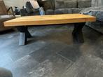 Mango houten industriële salontafel, Huis en Inrichting, 50 tot 100 cm, Minder dan 50 cm, 100 tot 150 cm, Rechthoekig