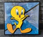 Leuke Tweety schilderij in glas 30 x 30 cm, Verzamelen, Ophalen of Verzenden, Zo goed als nieuw, Gebruiksvoorwerp